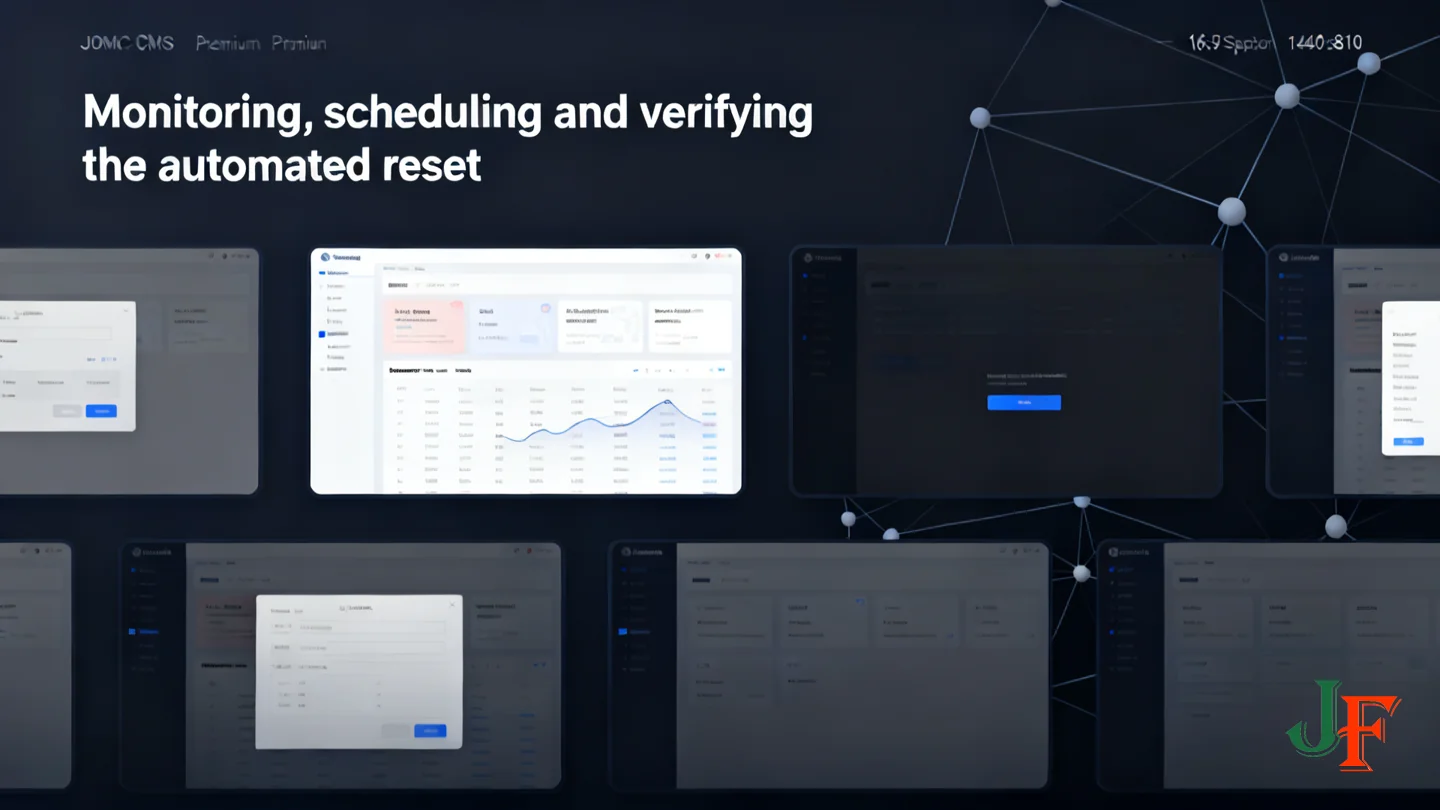 Monitoring Scheduling And Verifying The Automated Reset - Automated Joomla Demo Resets Akeeba Docker Cron And Ci Workflows Developer Guide