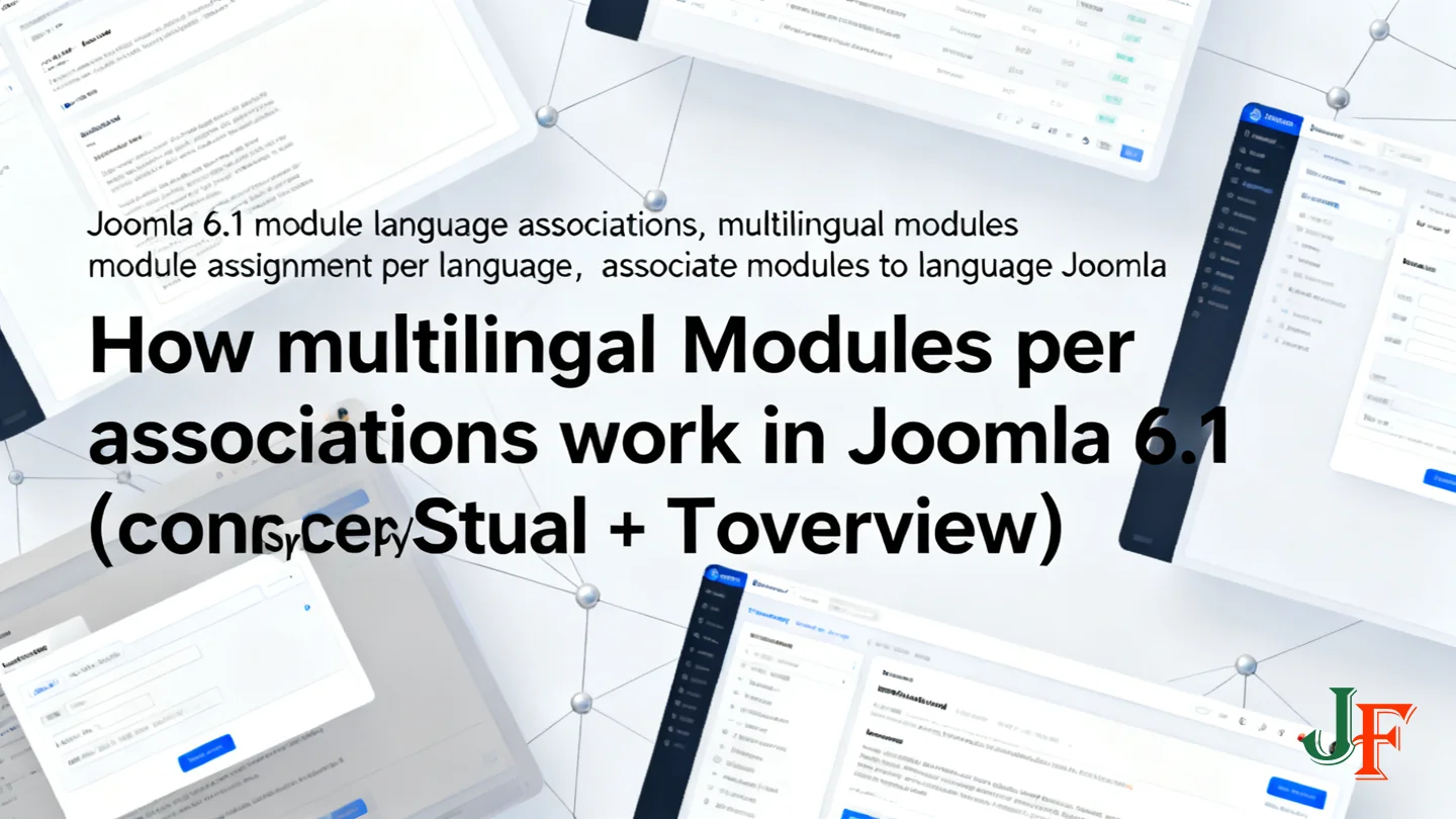 How Multilingual Module Associations Work In Joomla 6 1 Conceptual Overview - How To Assign Modules Per Language In Joomla 6 1 Step By Step Troubleshooting