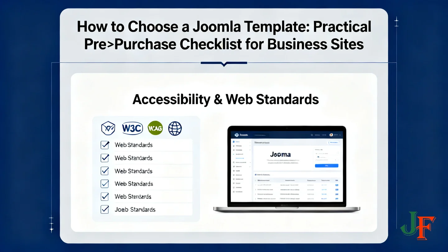 Accessibility Web Standards - How To Choose A Joomla Template Practical Pre Purchase Checklist For Business Sites