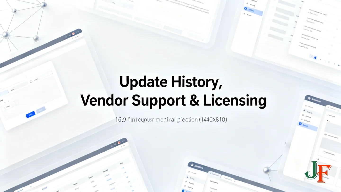Update History Vendor Support Licensing - How To Choose A Joomla Template Practical Pre Purchase Checklist For Business Sites