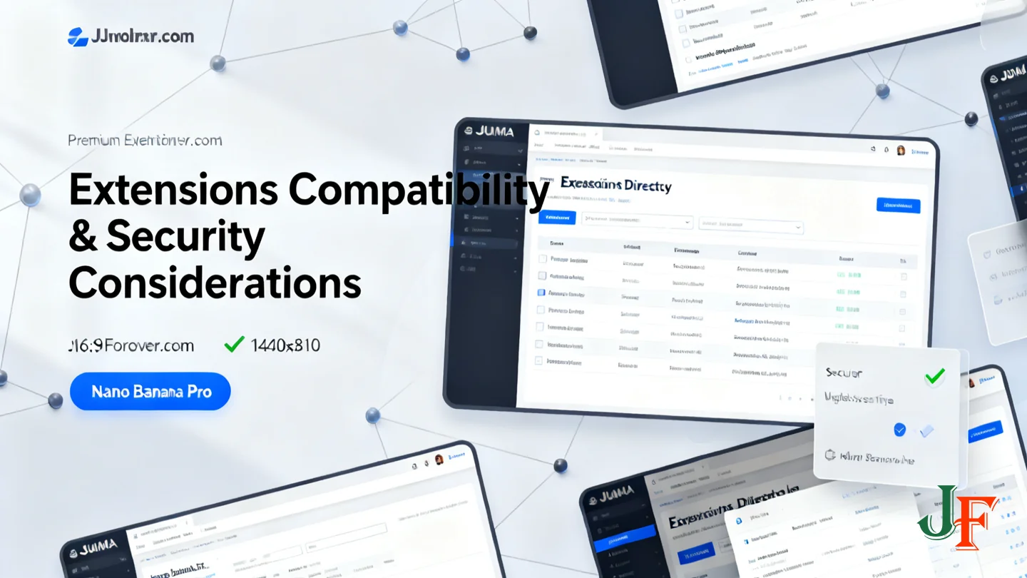 Extensions Compatibility Security Considerations - How To Choose A Joomla Template Practical Pre Purchase Checklist For Business Sites