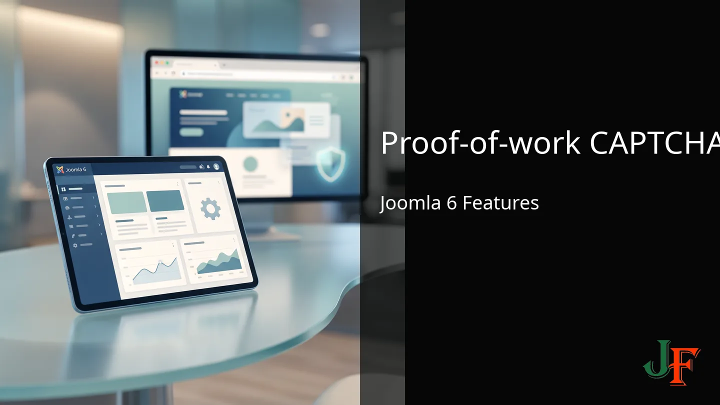 Fulltext image for Implement Privacy‑First Proof‑of‑Work CAPTCHAs in Joomla 6 (Step‑by‑Step)