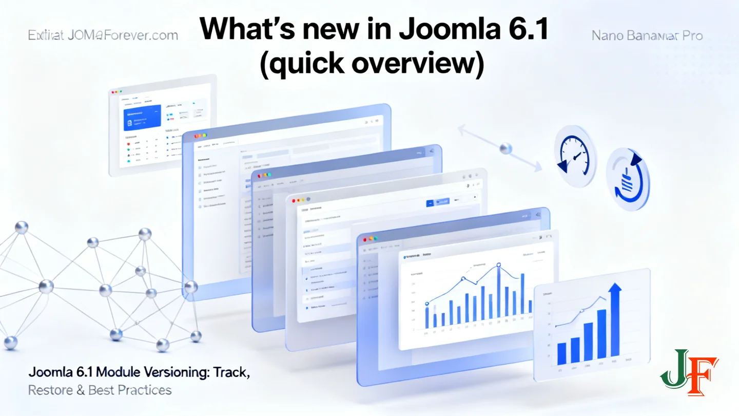 What S New In Joomla 6 1 Quick Overview - Joomla 6 1 Module Versioning Step By Step Restore Troubleshooting Footer Hero Menu And Best