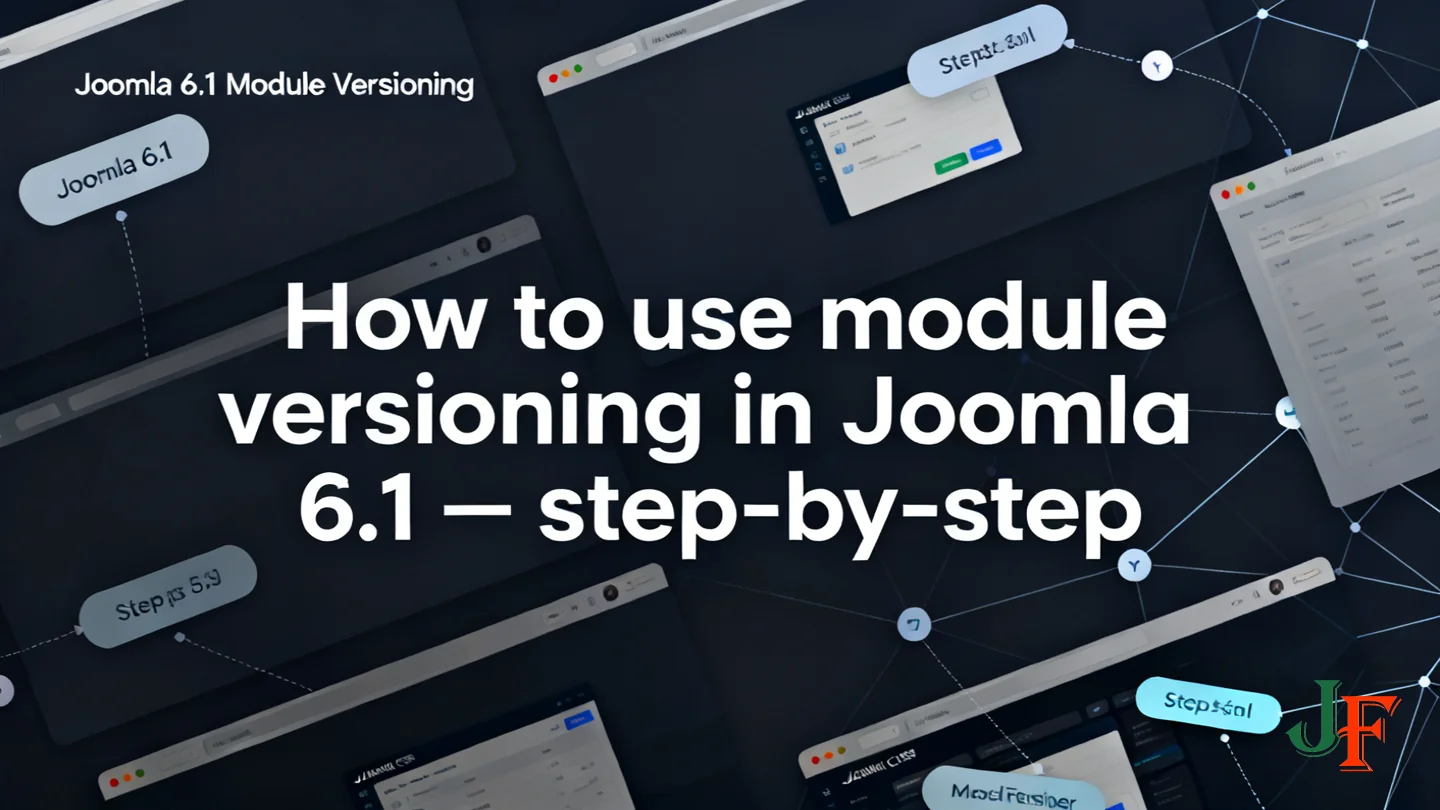How To Use Module Versioning In Joomla 6 1 Step By Step - Joomla 6 1 Module Versioning Step By Step Restore Troubleshooting Footer Hero Menu And Best