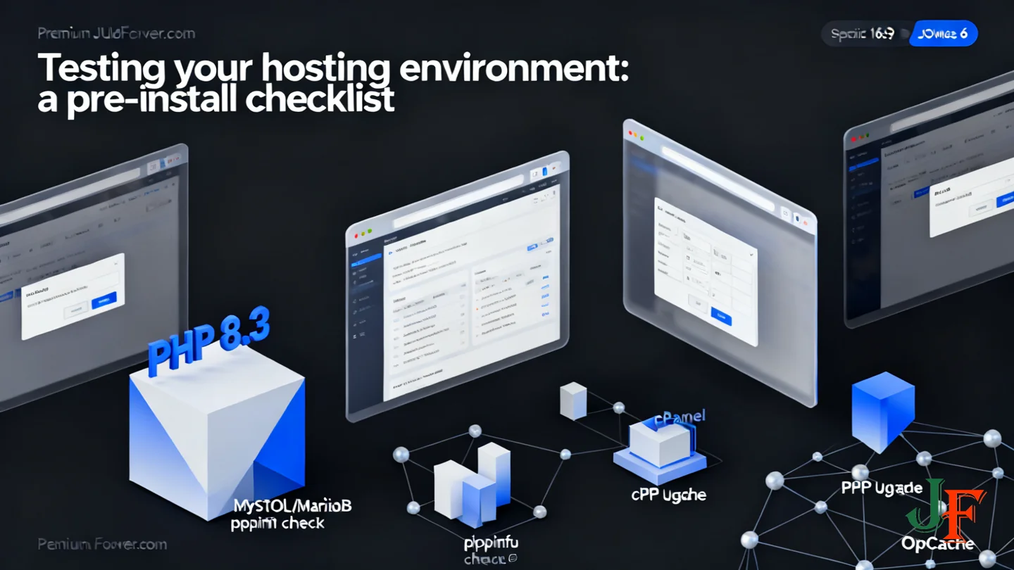 Testing Your Hosting Environment A Pre Install Checklist - Joomla 6 Hosting Requirements And Upgrade Checklist Php Mysql Mariadb Extensions Staging And