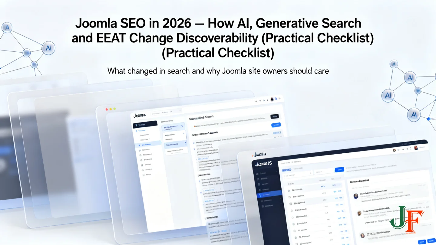 What Changed In Search And Why Joomla Site Owners Should Care - Joomla Seo In 2026 How Ai Generative Search And Eeat Change Discoverability Practical Checklist