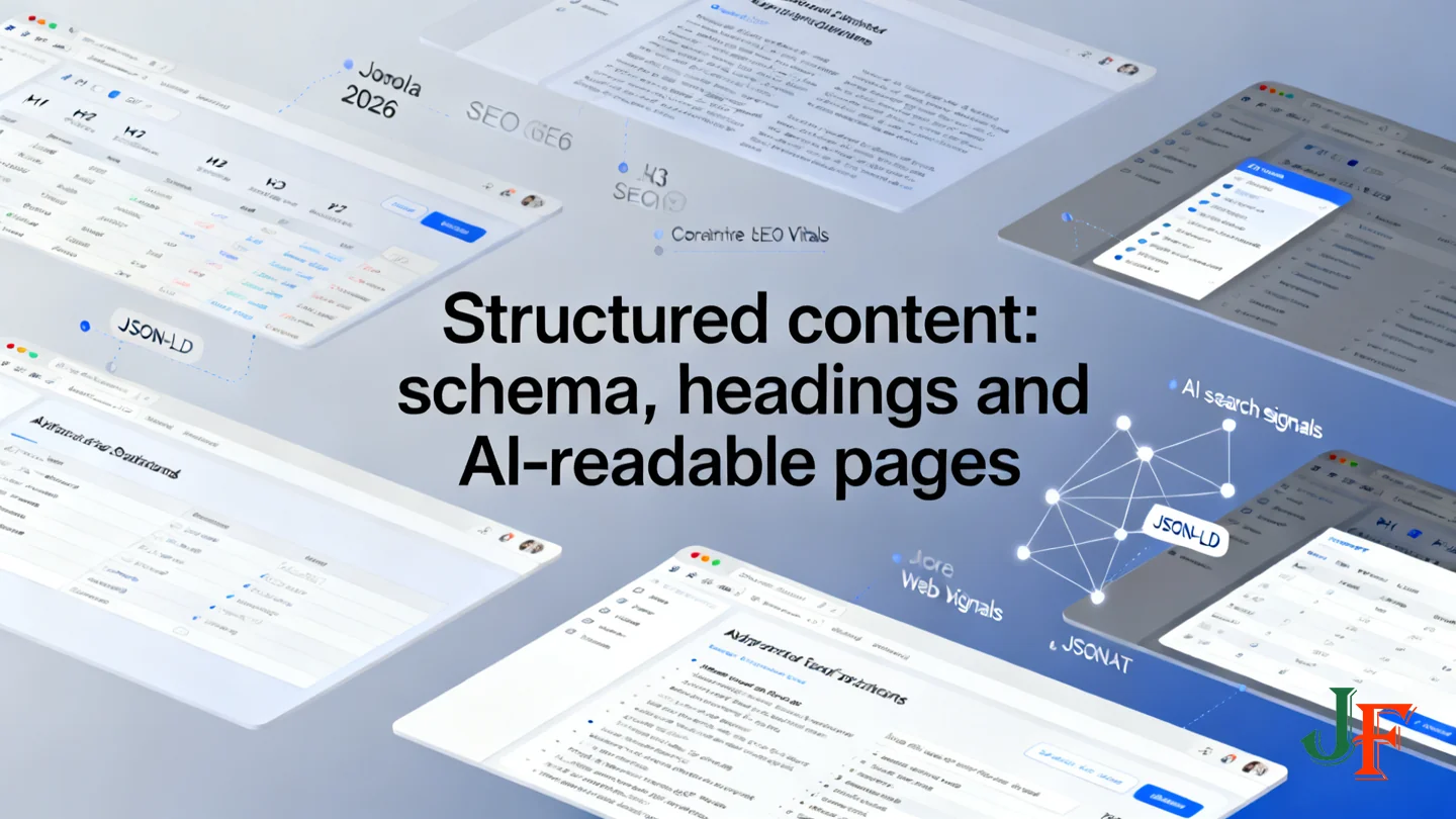 Structured Content Schema Headings And Ai Readable Pages - Joomla Seo In 2026 How Ai Generative Search And Eeat Change Discoverability Practical Checklist