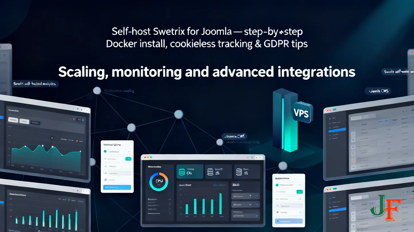 Scaling Monitoring And Advanced Integrations - Self Host Swetrix For Joomla Step By Step Docker Install Cookieless Tracking And Gdpr Tips