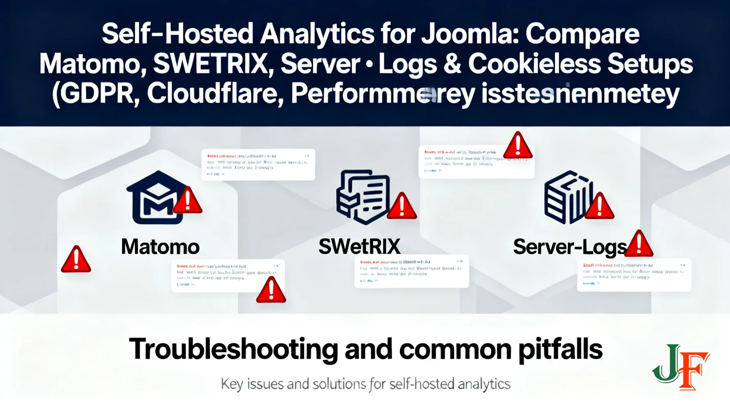 Troubleshooting And Common Pitfalls - Self Hosted Analytics For Joomla Compare Matomo Swetrix Server Logs And Cookieless Setups Gdpr