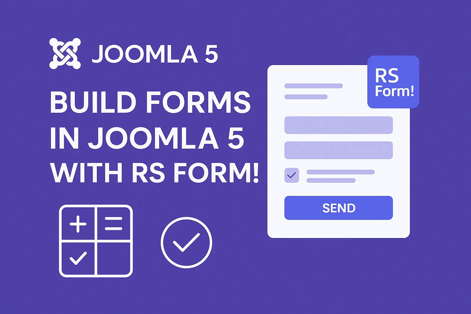 Build a form using RS Form Pro